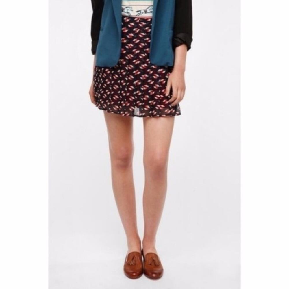 Cooperative Geometric Pattern Navy Skirt Size 10